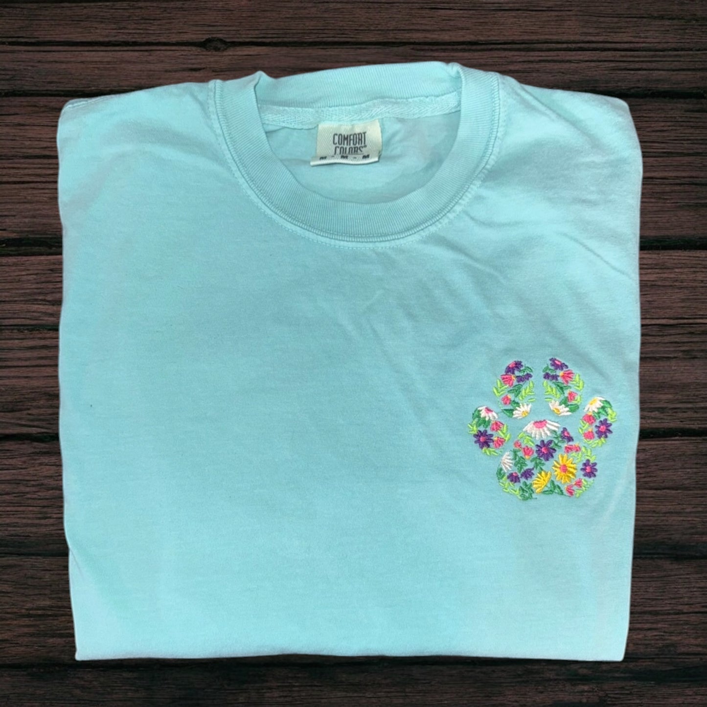 Floral Paw-print T-Shirt