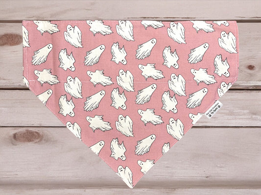 Pink Ghosties Glow in the Dark - Over The Collar Bandana