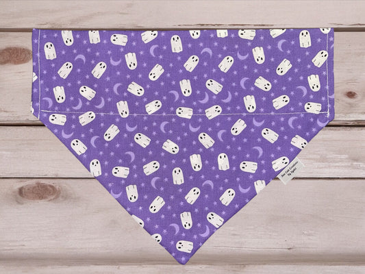 Purple Ghosties - Over The Collar Bandana