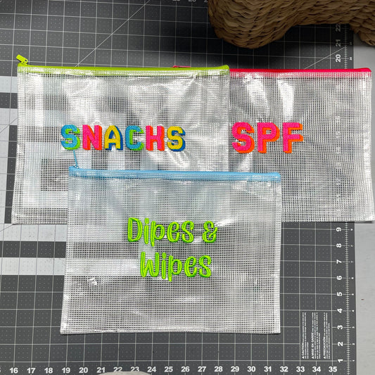 Personalized Mesh Pouch (10X13)
