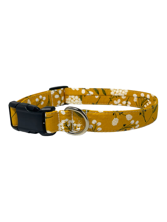 "Mustard Flowers" - Dog Collar