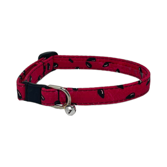 "Watermelon Seed” - Safety Release Cat Collar