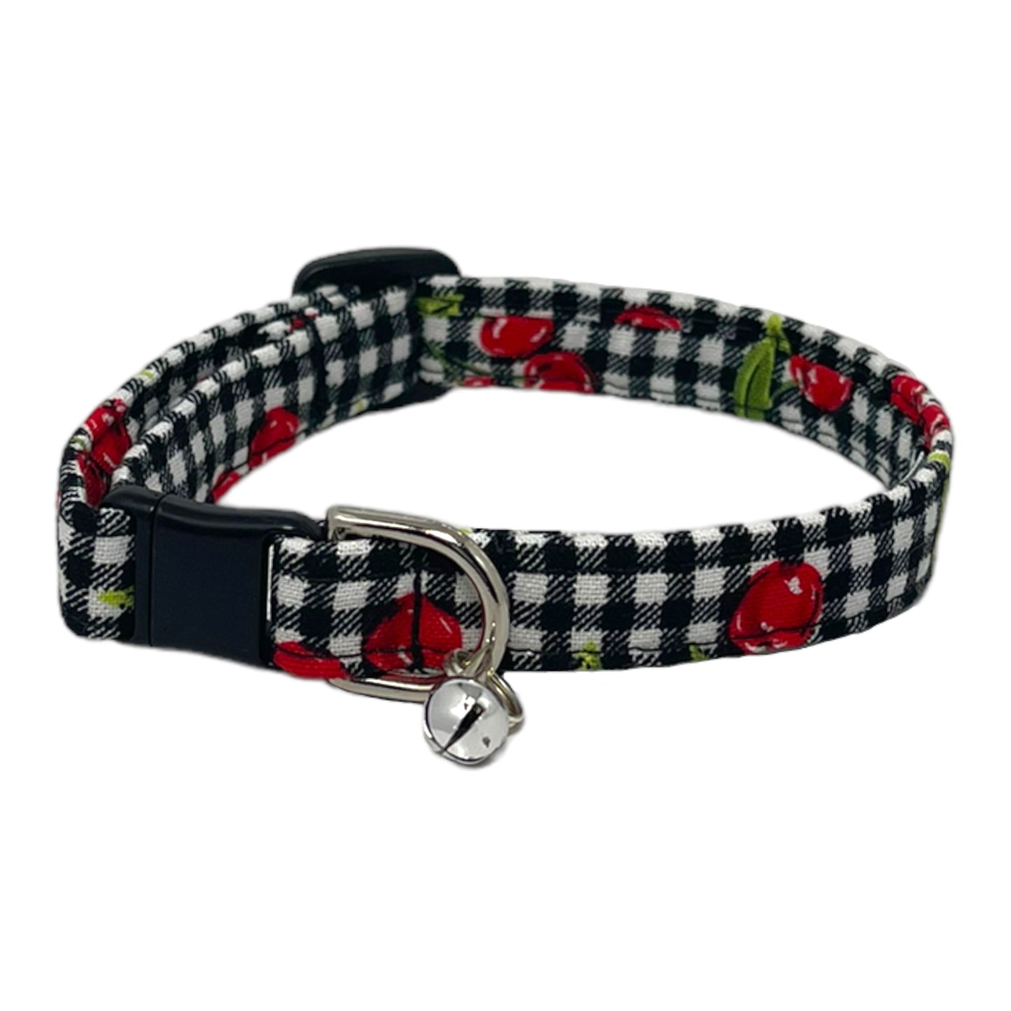 "Cherry Picnic” - Safety Release Cat Collar