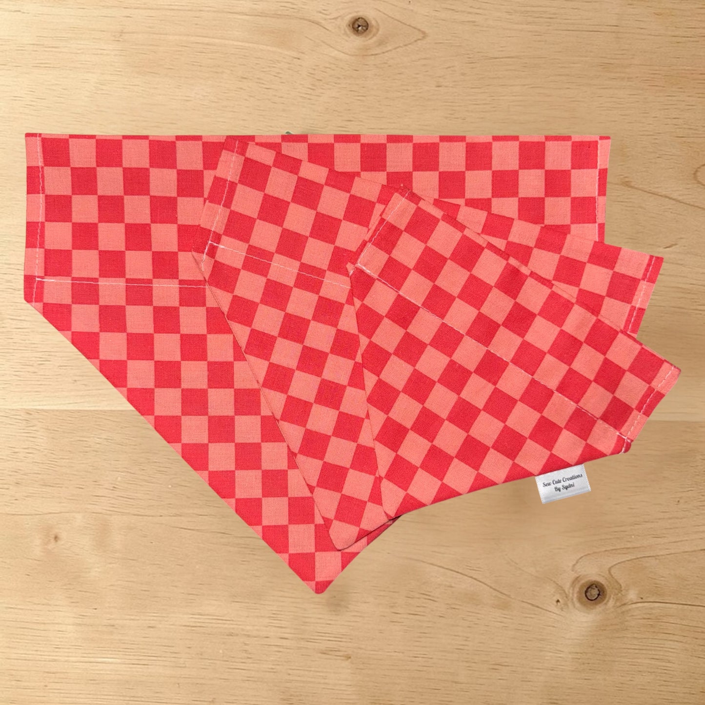 Coral Checker Bandana