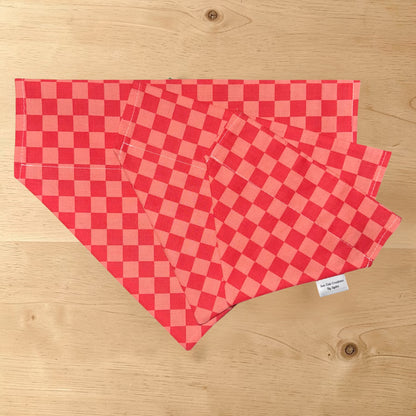 Coral Checker Bandana