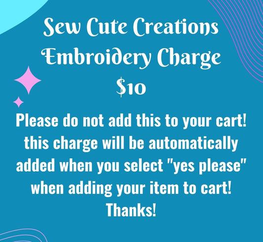 Embroidery Charge