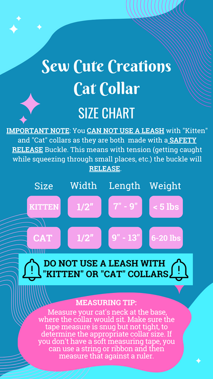 "Posie" - Safety Release Cat Collar