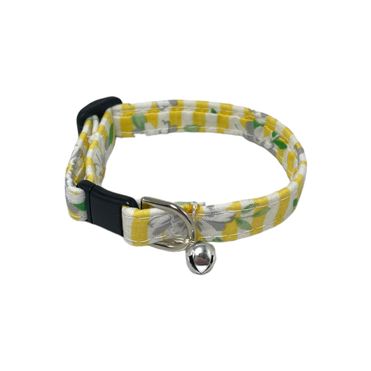 "Striped Daisy" - Safety Release Cat Collar