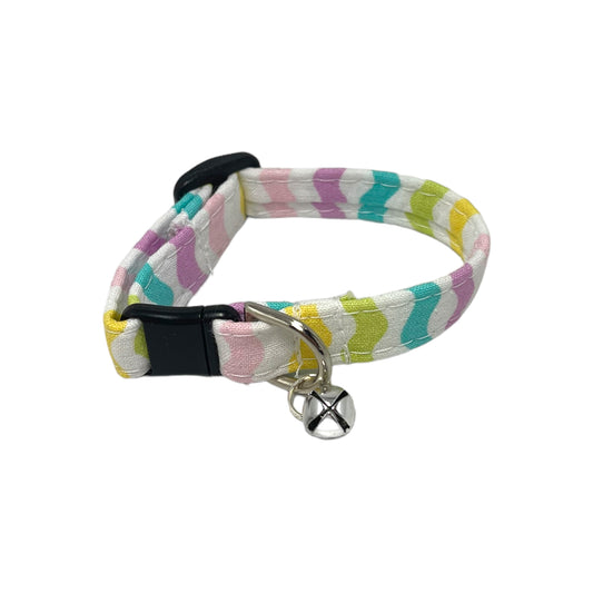 "Easter Stripe" - Safety Release Cat Collar